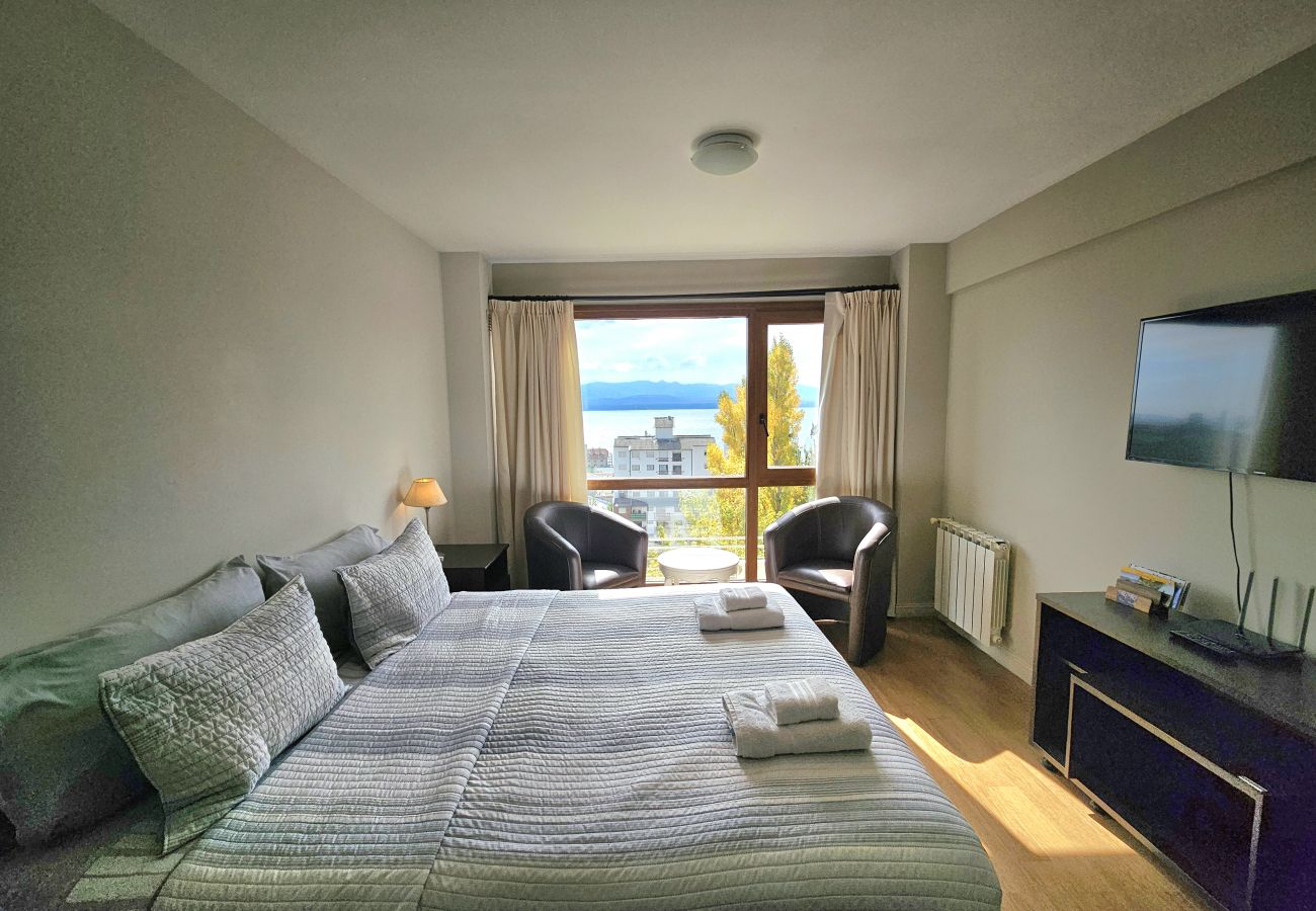 Estudio en San Carlos de Bariloche - Terrazas del lago I F con vista al lago Nahuel Huapi