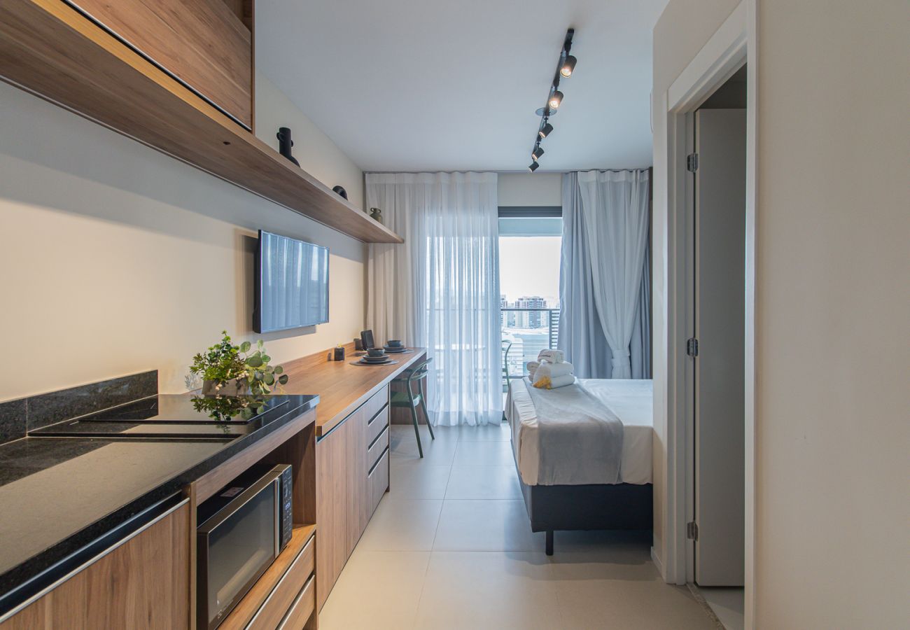 Estudio en São Paulo - Refugio Moderno Cerca de Allianz Parque | SP-P1909A