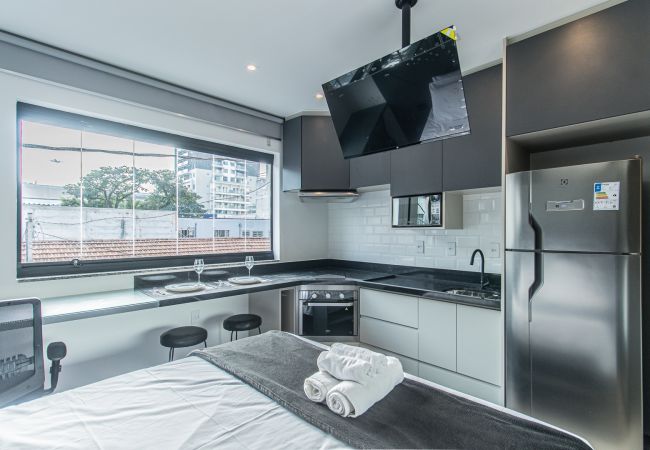 Estudio en São Paulo - Estudio cerca del Centro Comercial Ibirapuera | SP-AP12 Estudio en São Paulo - Estudio cerca del Centro Comercial Ibirapuera | SP-AP12