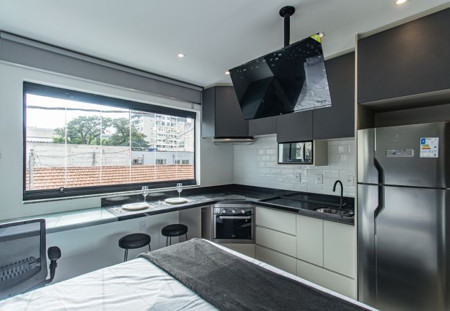 Estudio en São Paulo - Estudio cerca del Centro Comercial Ibirapuera | SP-AP12 Estudio en São Paulo - Estudio cerca del Centro Comercial Ibirapuera | SP-AP12