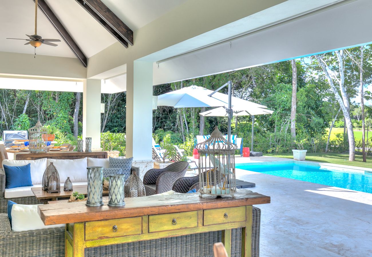 Villa en Punta Cana - Villa Hacienda A18 - Cheerful and Bright Golf View 