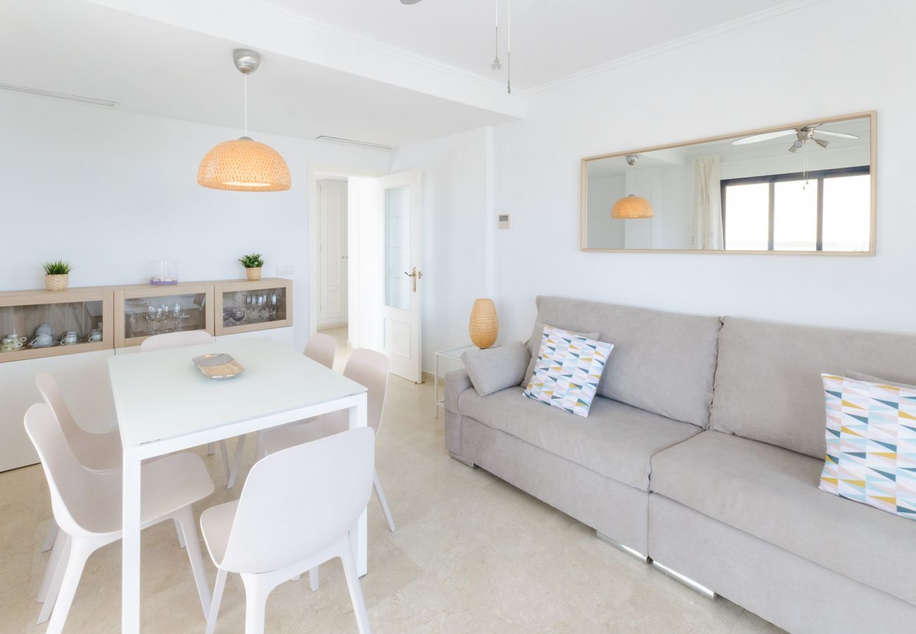 Apartment in Playa de Gandía - Beautiful condo in a gated and family complex close to the beach. Pool / Wifi / Gym / BBQ