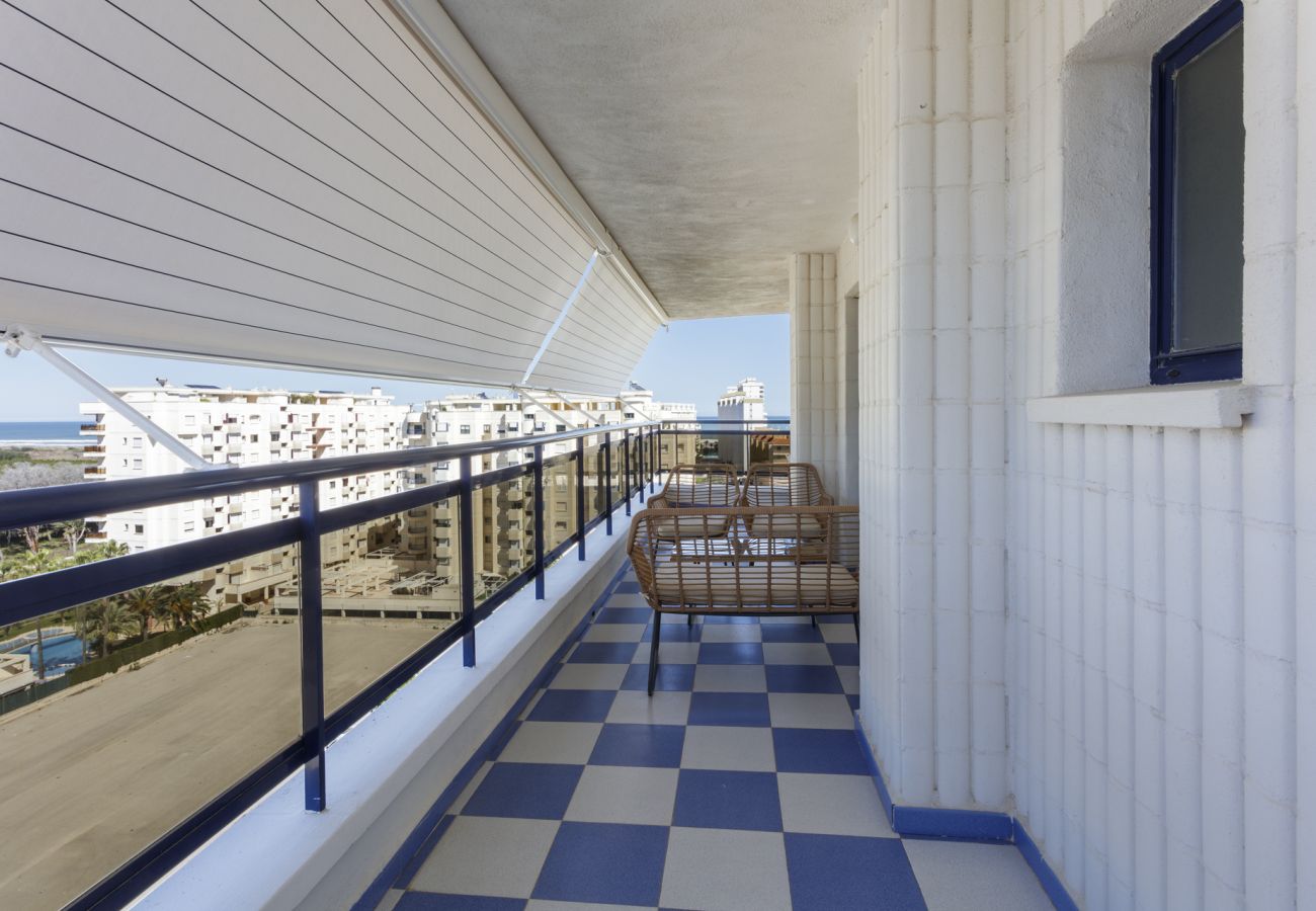 Apartment in Playa de Gandía - Beautiful condo in a gated and family complex close to the beach. Pool / Wifi / Gym / BBQ - only families