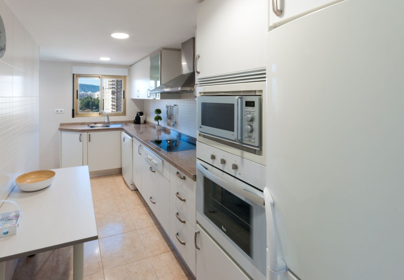 Apartment in Playa de Gandía - Panoramic Seaviews throughout Condo. Luxury remodeled AIRCO- WIFI FREE. AG BERMUDAS 7A 