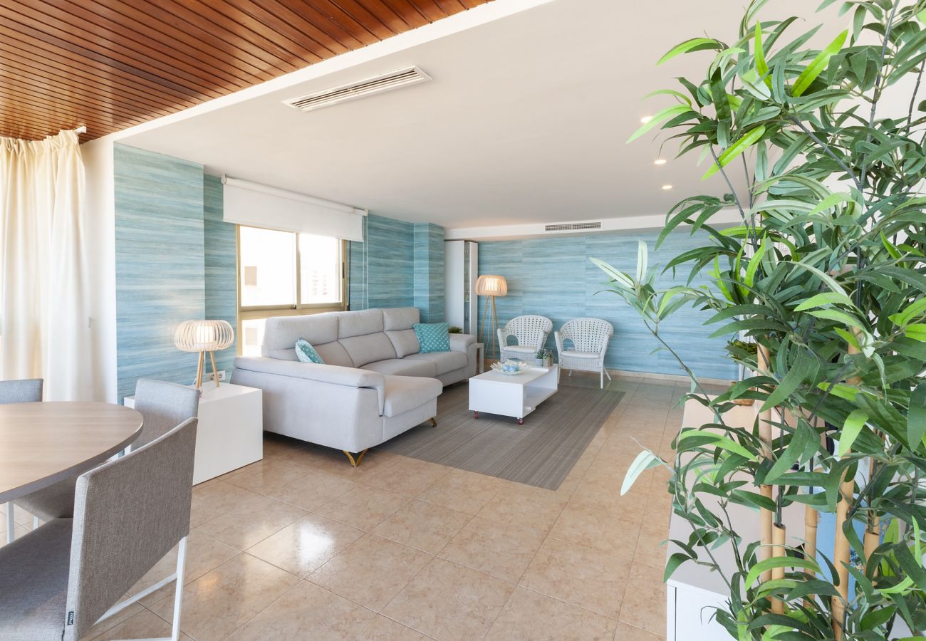 Apartment in Playa de Gandía - Panoramic Seaviews throughout Condo. Luxury remodeled AIRCO- WIFI FREE. AG BERMUDAS 7A 