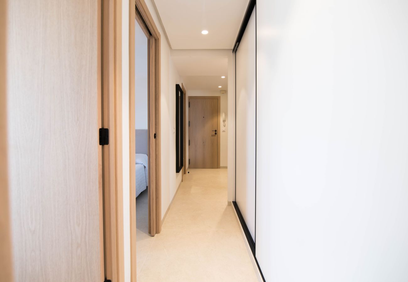 Apartment in Playa de Gandía - Panoramic Seaviews throughout Condo. Luxury remodeled AIRCO- WIFI FREE. AG BERMUDAS 7A - ONLY FAMILIES