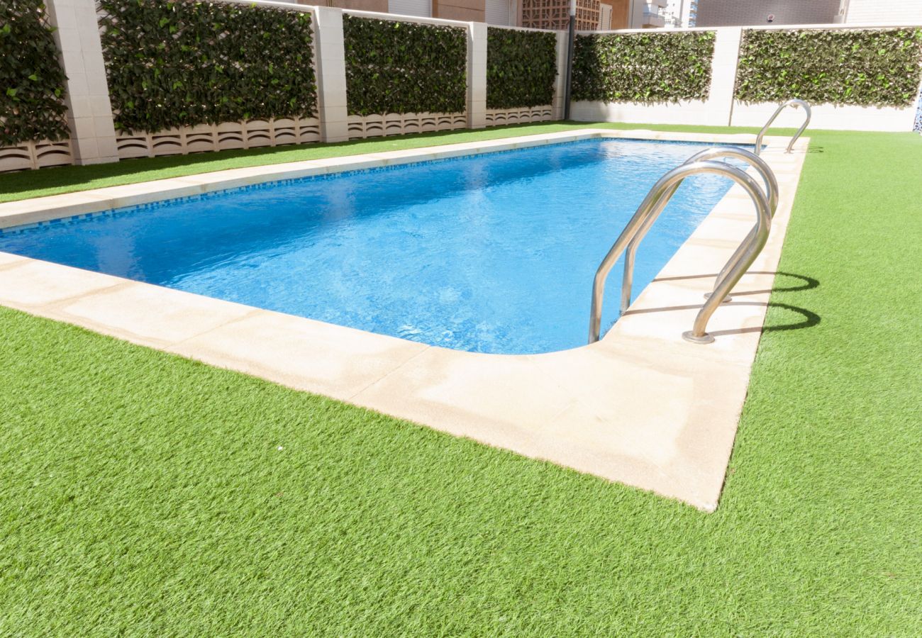 Apartment in Playa de Gandía - Oceanfront condo with amazing view in sunny terrace.