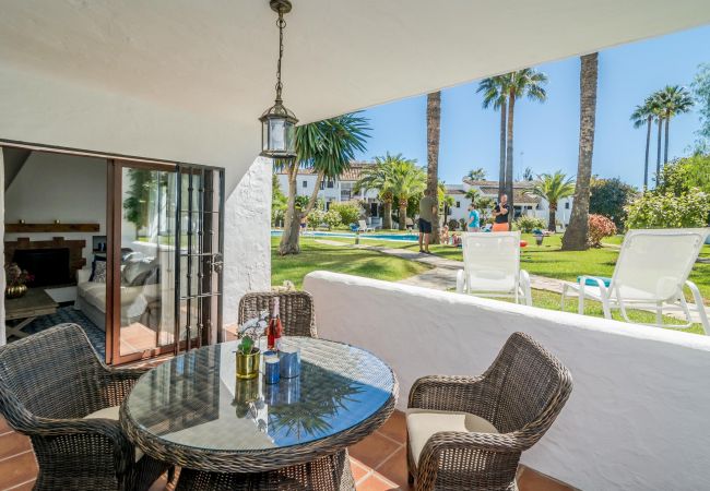 Magnificent apartment in Nueva Andalucia Terrace of Magnificent apartment in Nueva Andalucia