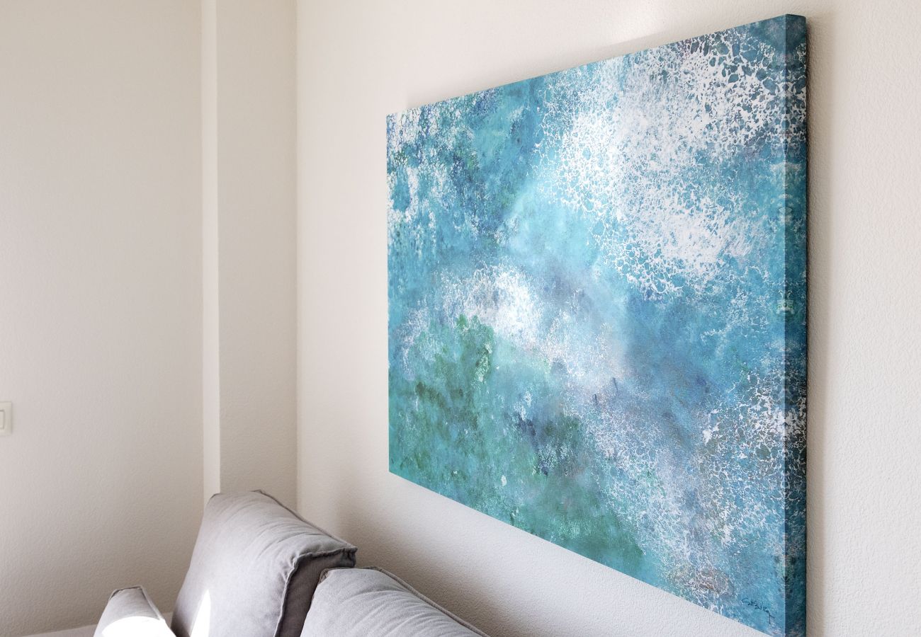 Apartment in Playa de Gandía - Cozy with mediterranean style, a few meters from the beach. A / C and free wifi. Terrace with sea views Apartment in Playa de Gandía - Cozy with mediterranean style, a few meters from the beach. A / C and free wifi. Terrace with sea views