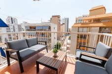 Apartment in Playa de Gandía - Cozy with mediterranean style, a few meters from the beach. A / C and free wifi. Terrace with sea views
