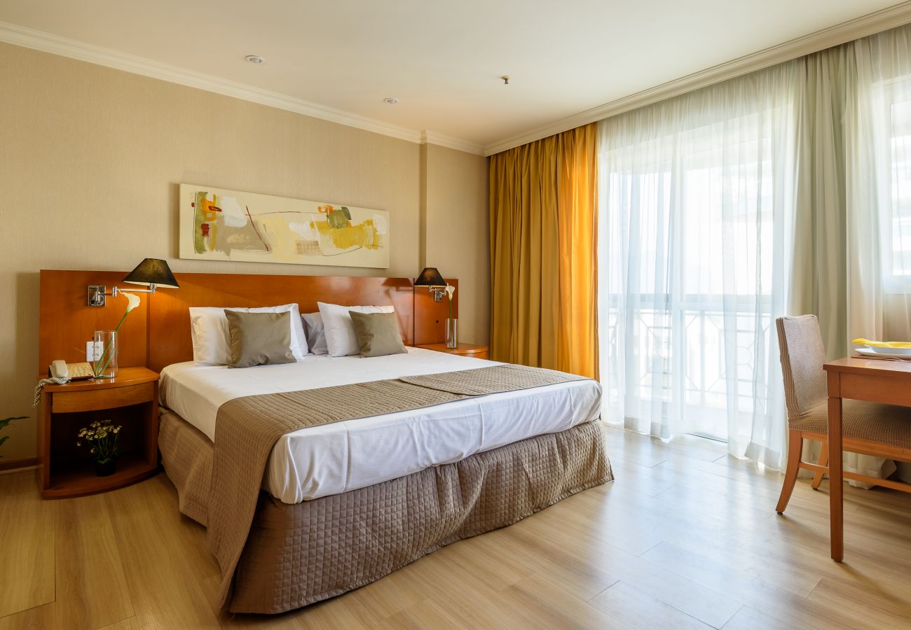 Bedroom with double bed. Bedroom with double bed.