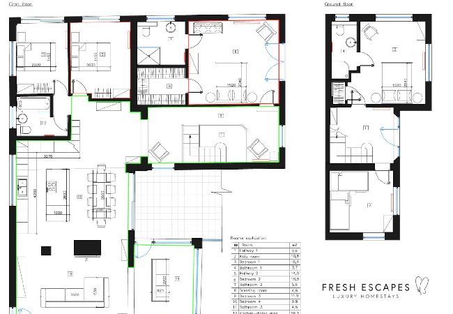 Fresh Escapes - The Curlews - Hot Tub - Views - Teignmouth Floorplan Fresh Escapes - The Curlews - Hot Tub - Views - Teignmouth - Floorplan