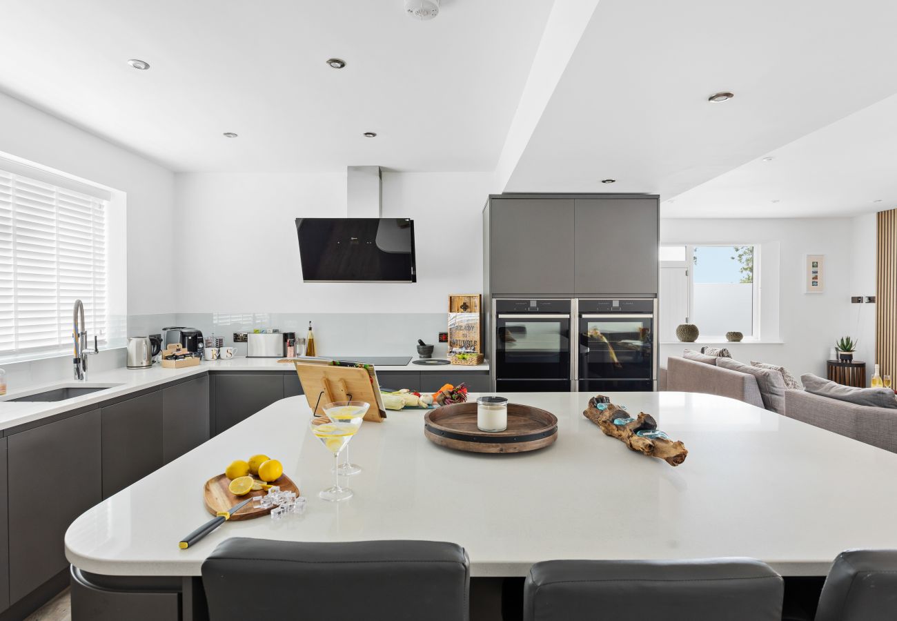 Modern kitchen inside Greenacre stay