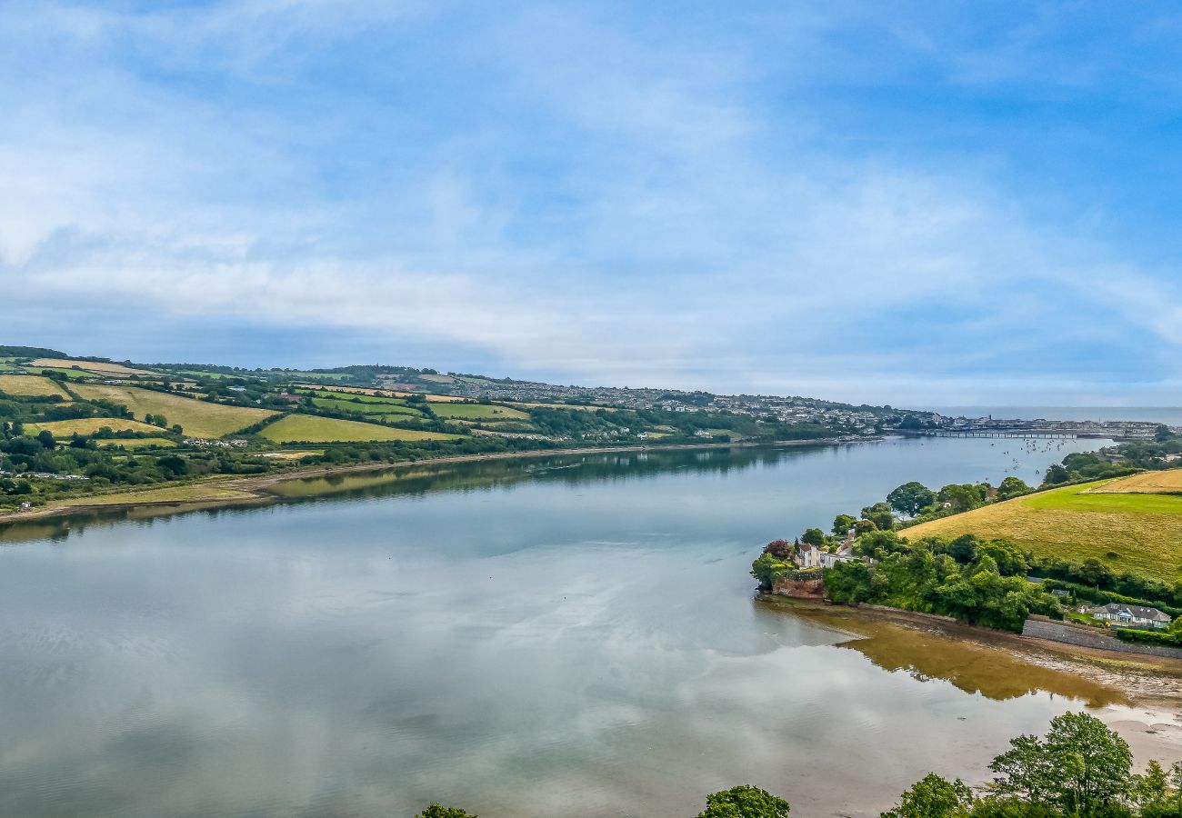 Countryside view surrounding Greenacre holiday home near Bishopsteignton and Teignmouth