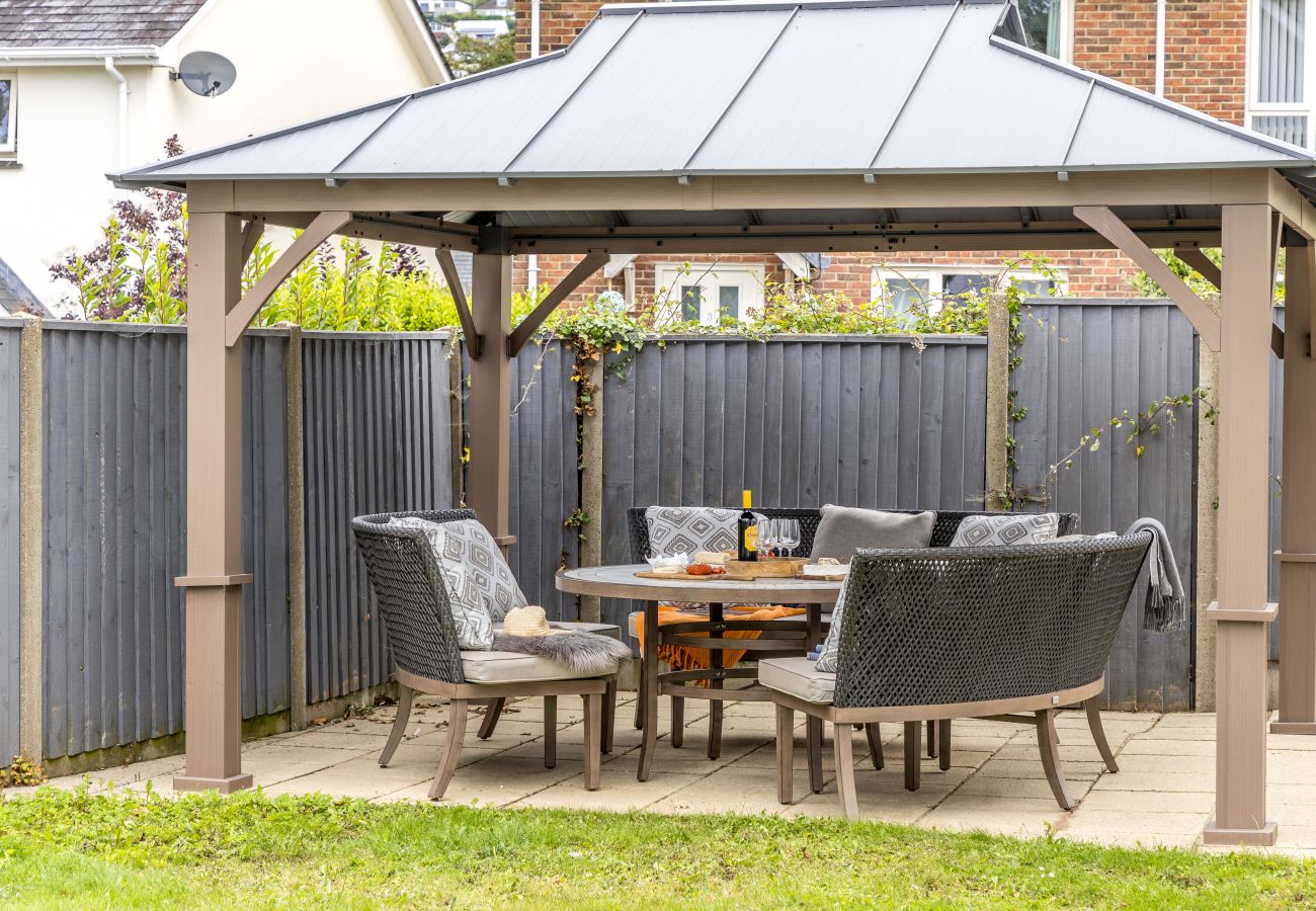 Greenacre Devon garden terrace seating