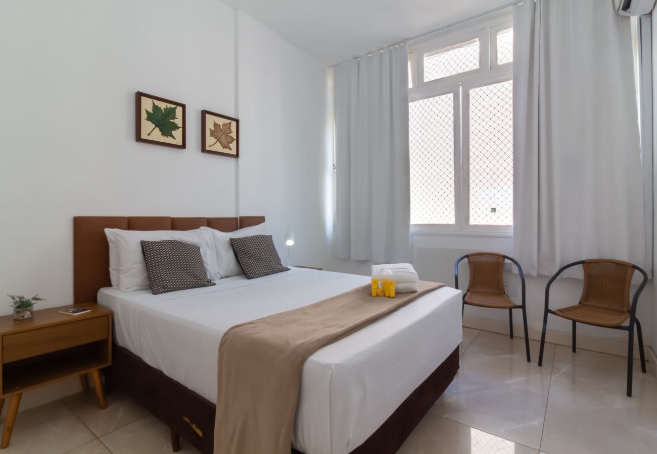 Appartamento a Rio de Janeiro - Apartamento em Copacabana a 4 minutos da praia | SF704 