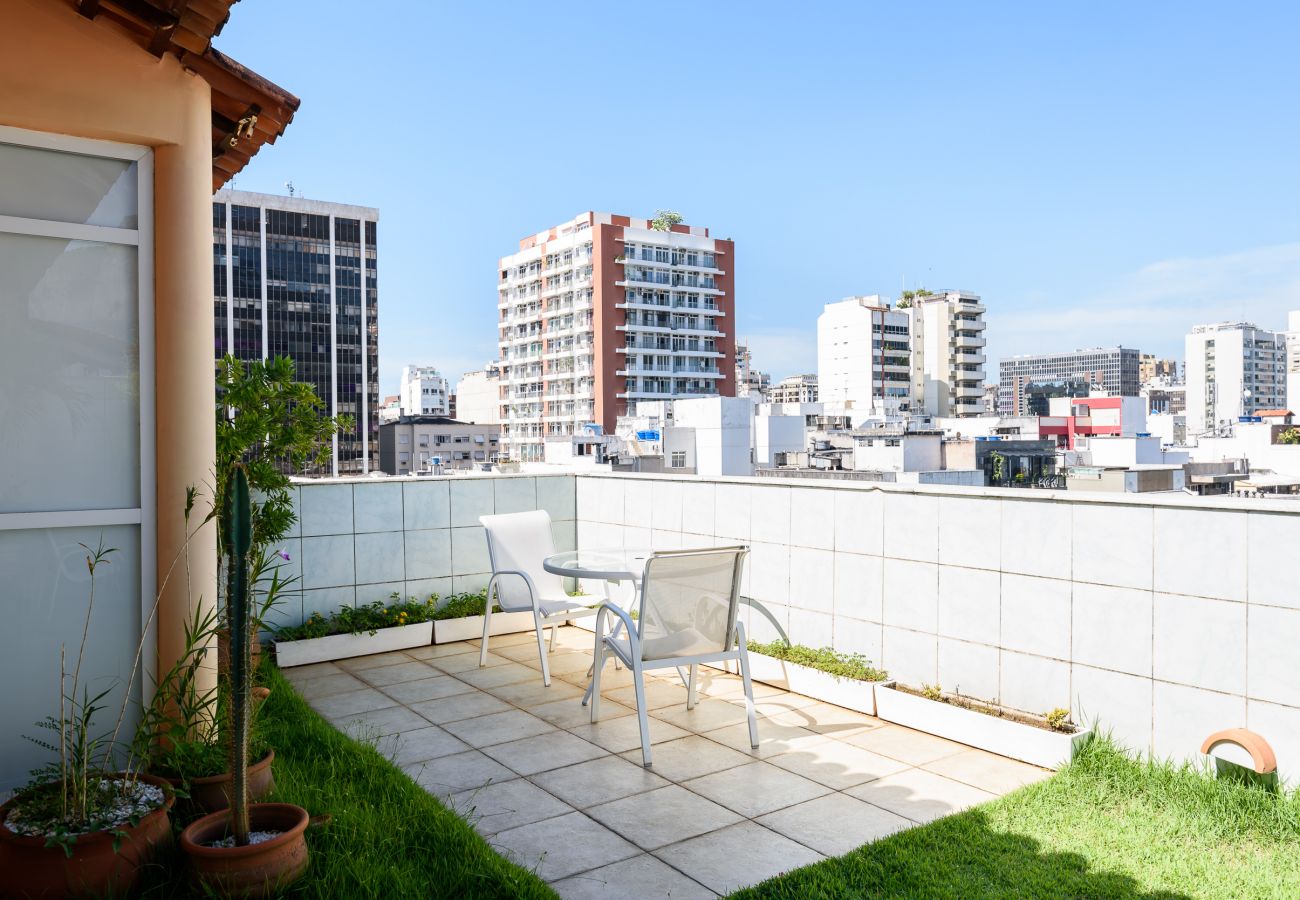 Appartamento a Rio de Janeiro - Cobertura em Ipanema |Vista p/ o Cristo| MQC502 