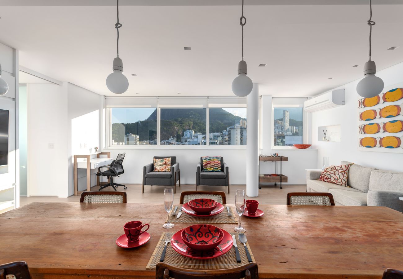 Appartamento a Rio de Janeiro - Belo no Leblon |Vista p/ Morro 2 irmãos| GUC6 ZN1