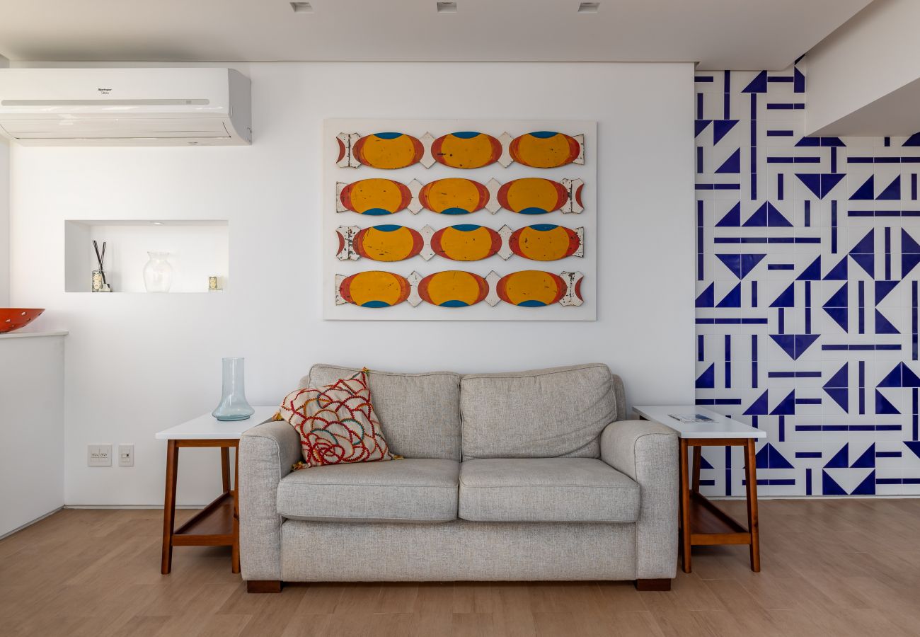 Appartamento a Rio de Janeiro - Belo no Leblon |Vista p/ Morro 2 irmãos| GUC6 ZN1