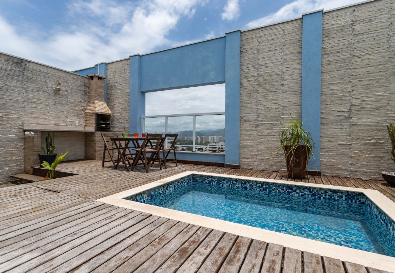 Appartamento a Rio de Janeiro - Cobertura na Barra da Tijuca p/ 6 pessoas | LC2207