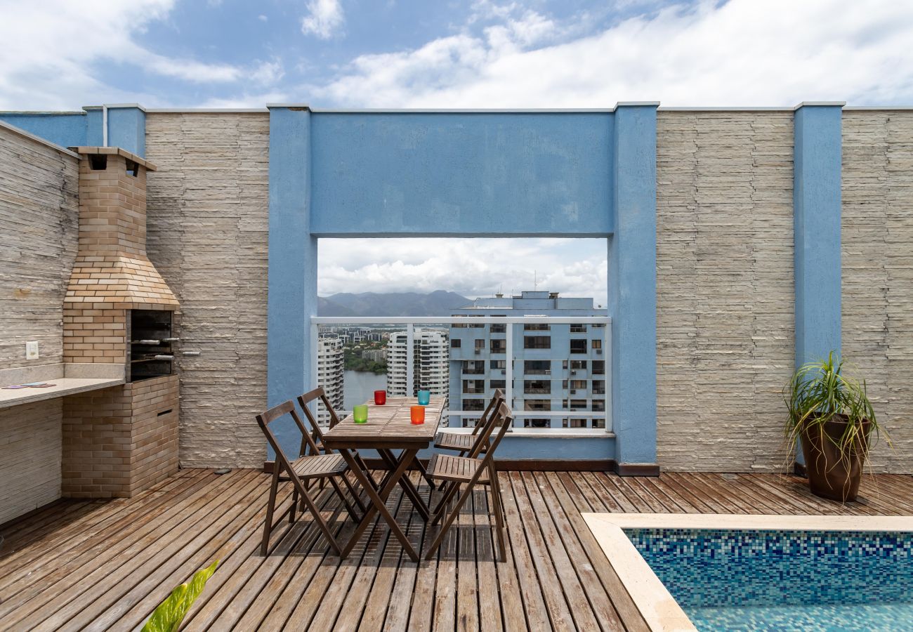 Appartamento a Rio de Janeiro - Cobertura na Barra da Tijuca p/ 6 pessoas | LC2207