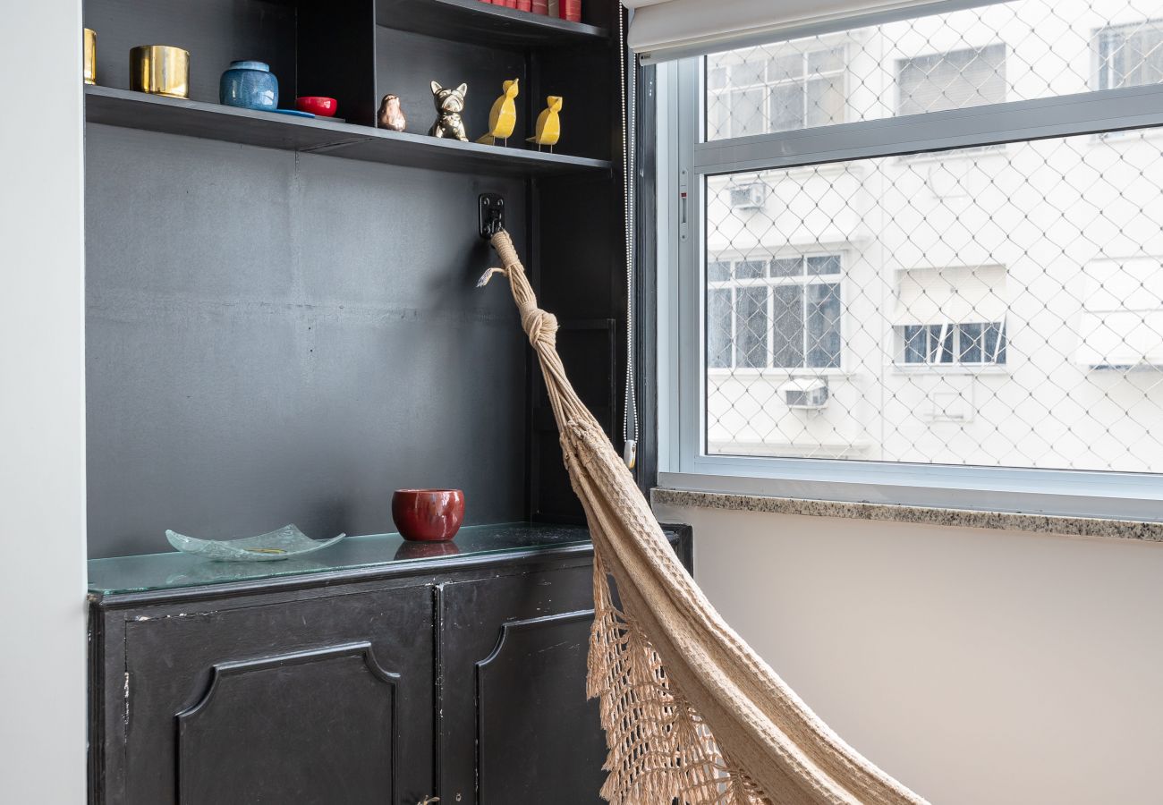 Appartamento a Rio de Janeiro - Vista lateral para o mar a 2 minutos da praia | FMS601