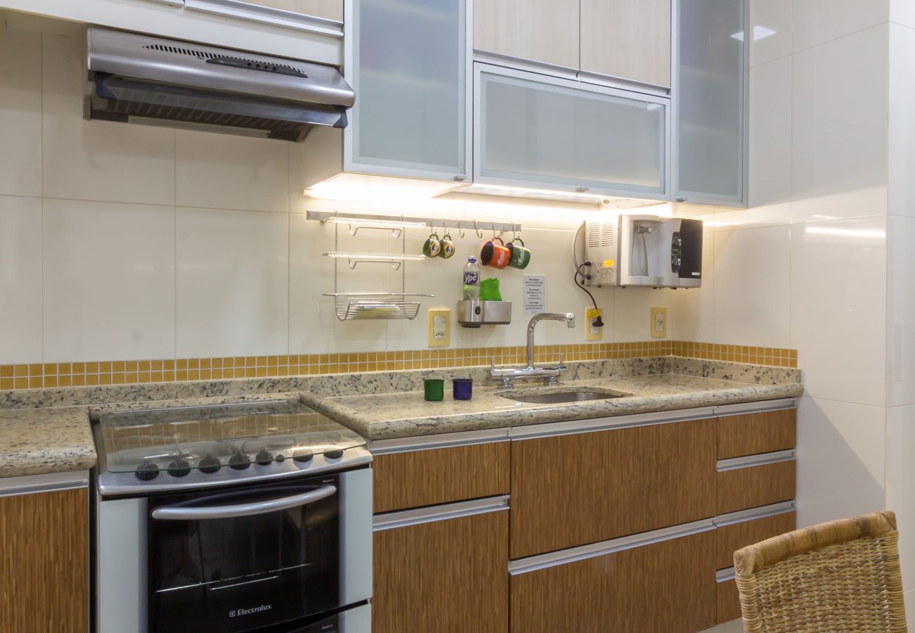 Appartamento a Rio de Janeiro - Vista para o mar, 2 minutos da praia | FMS502