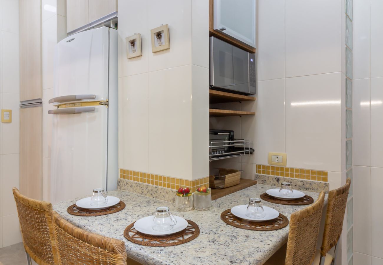 Appartamento a Rio de Janeiro - Vista para o mar, 2 minutos da praia | FMS502