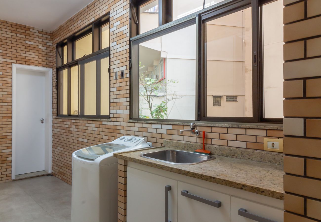 Appartamento a Rio de Janeiro - Vista para o mar, 2 minutos da praia | FMS502