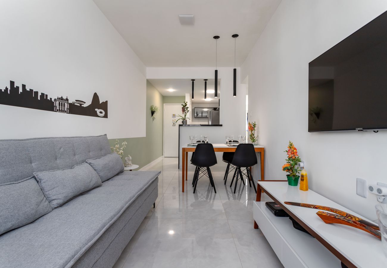 Appartamento a Rio de Janeiro - Charme em Botafogo | Bem decorado | SCT1202 