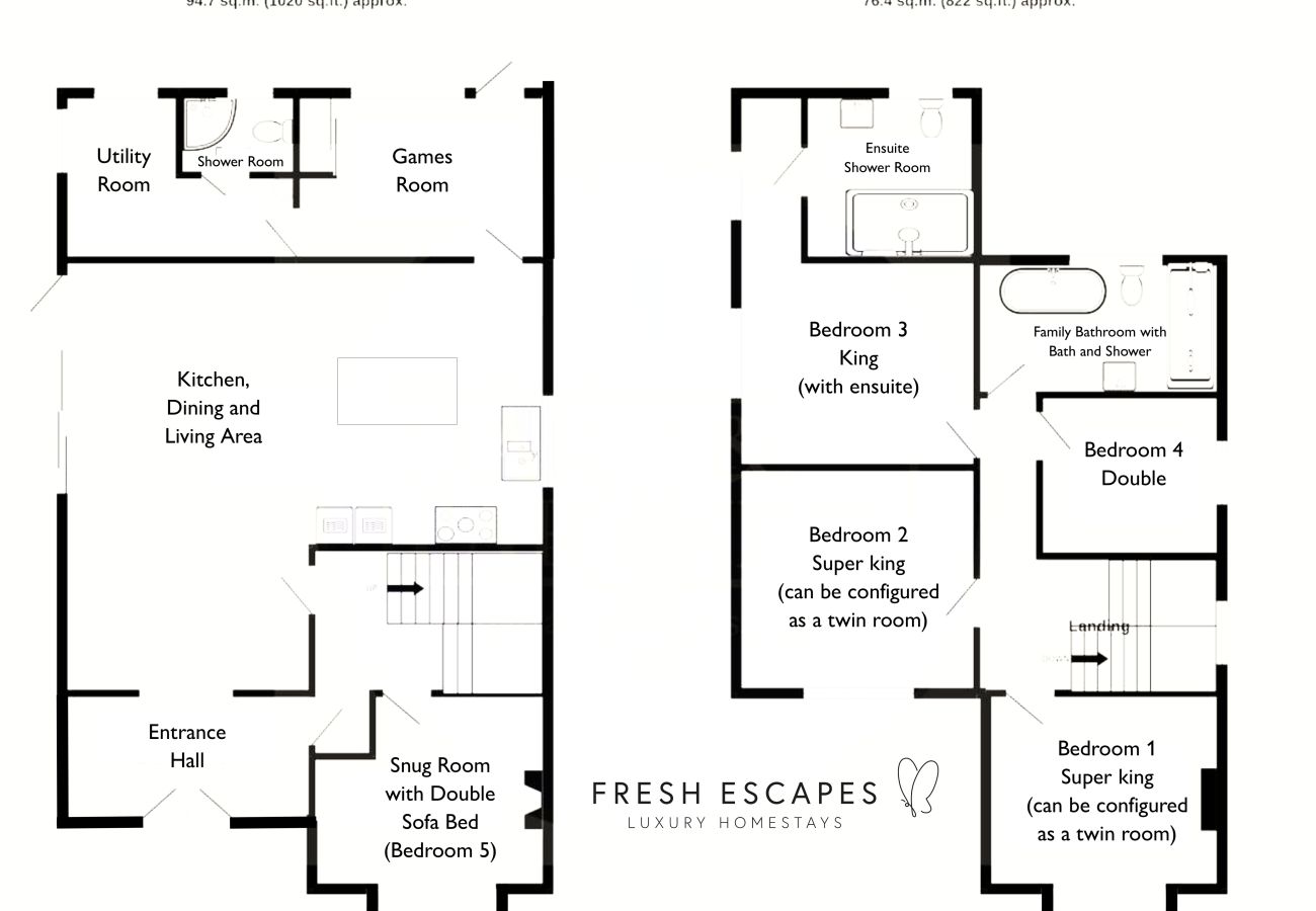 Casa a Bishopsteignton - Greenacre – Contemporary 5-Bedroom Devon Hideaway with Gardens & Parking
