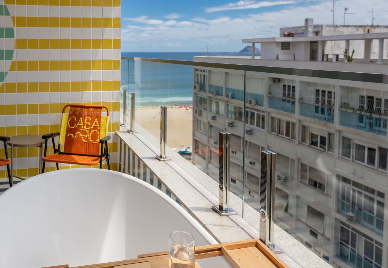 Appartamento a Rio de Janeiro - Vista para o Mar e Varanda com Banheira | Q5 Appartamento a Rio de Janeiro - Vista para o Mar e Varanda com Banheira | Q5