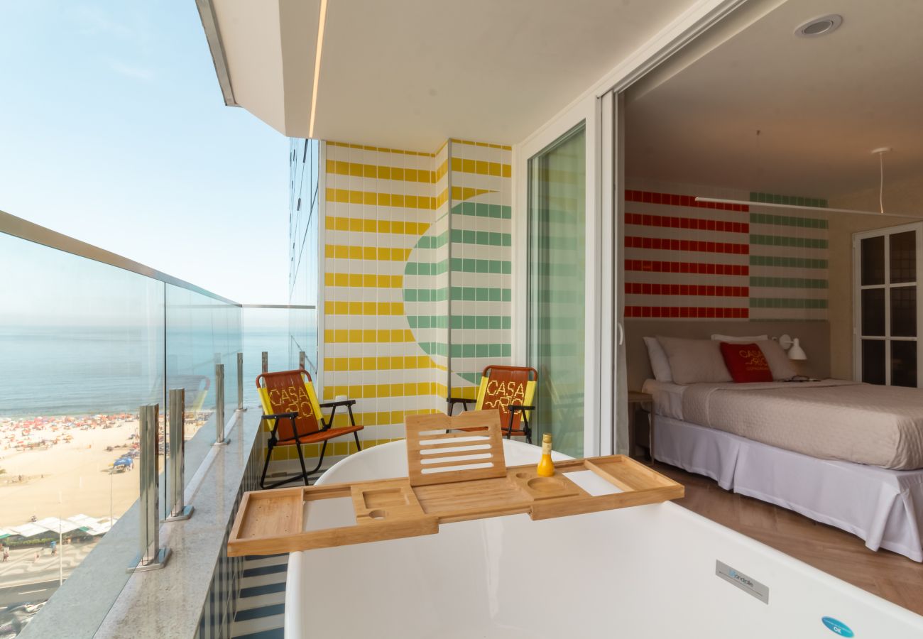 Appartamento a Rio de Janeiro - Vista para o Mar e Varanda com Banheira | Q23