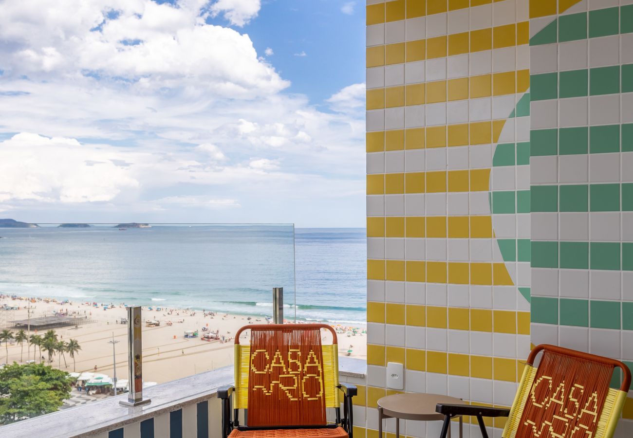 Appartamento a Rio de Janeiro - Vista para o Mar e Varanda com Banheira | Q23
