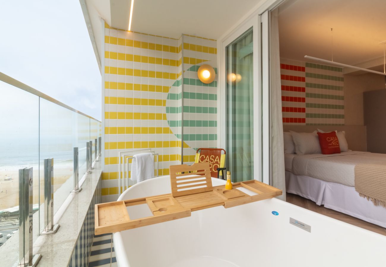 Appartamento a Rio de Janeiro - Vista para o Mar e Varanda com Banheira | Q19