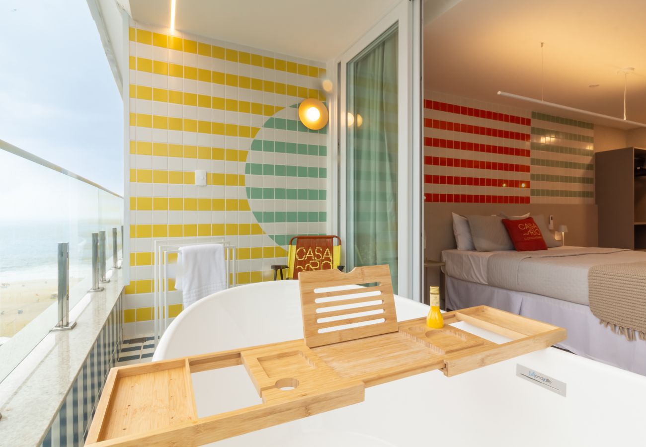 Appartamento a Rio de Janeiro - Vista para o Mar e Varanda com Banheira | Q17