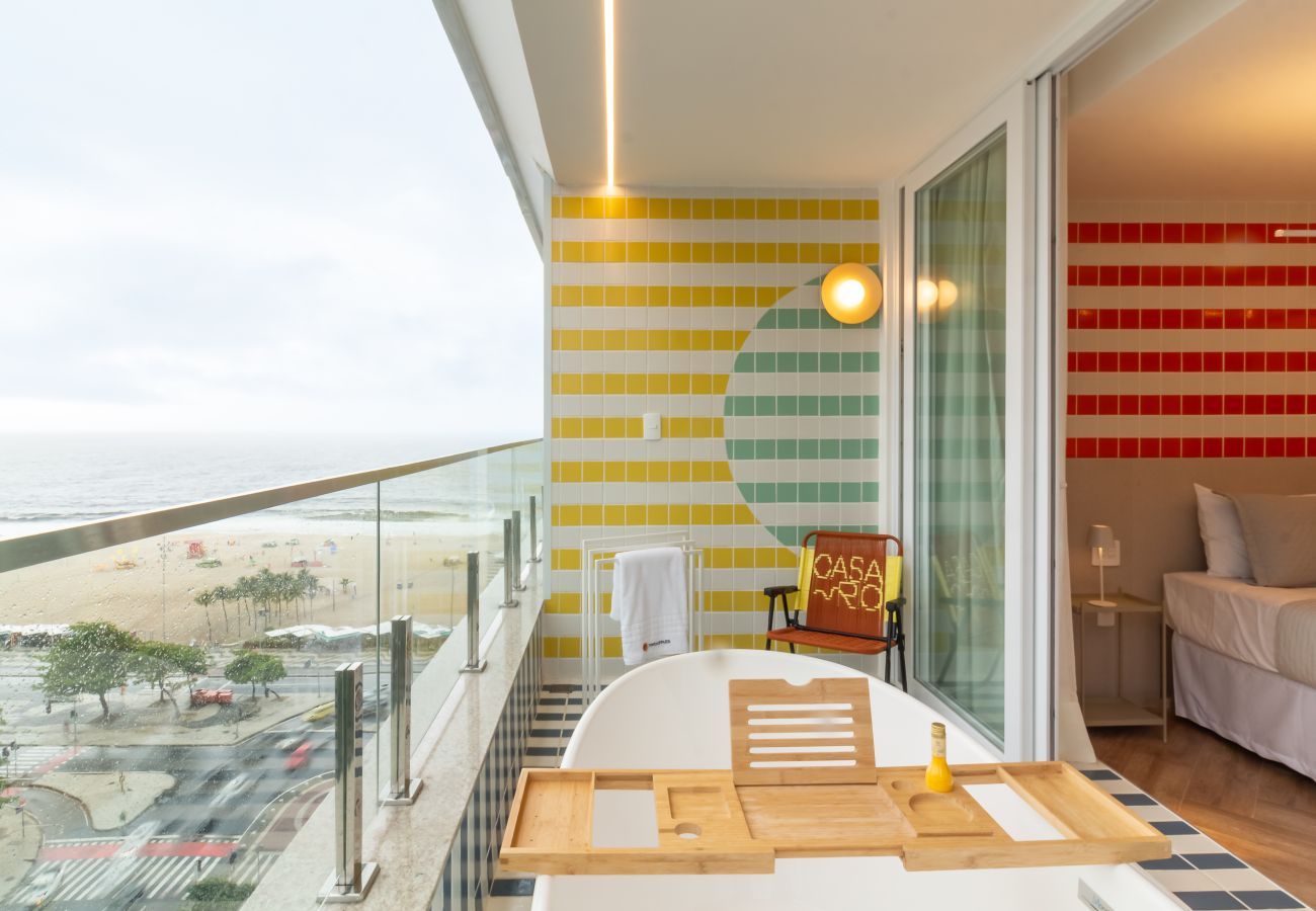 Appartamento a Rio de Janeiro - Vista para o Mar e Varanda com Banheira | Q17