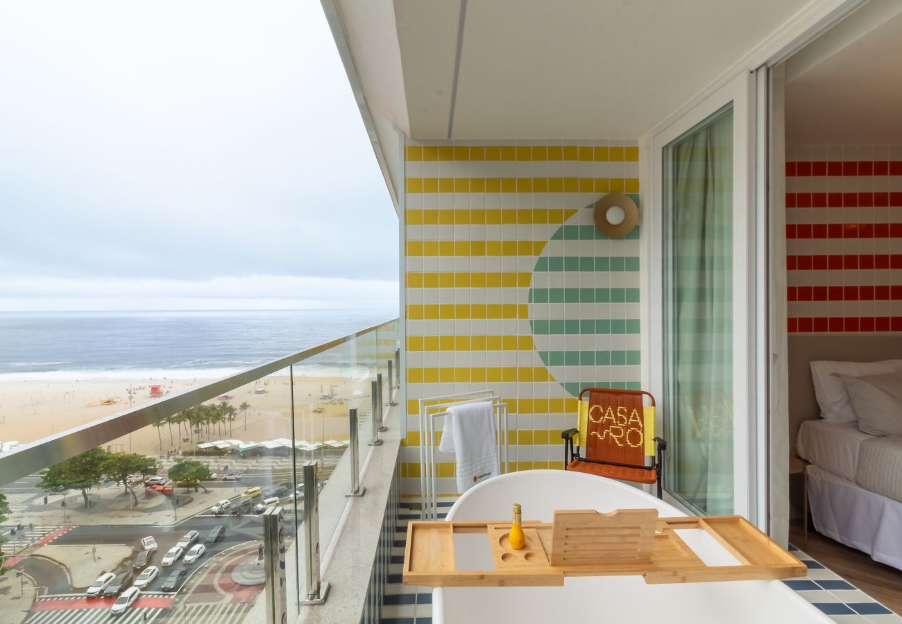 Appartamento a Rio de Janeiro - Vista para o Mar e Varanda com Banheira | Q18