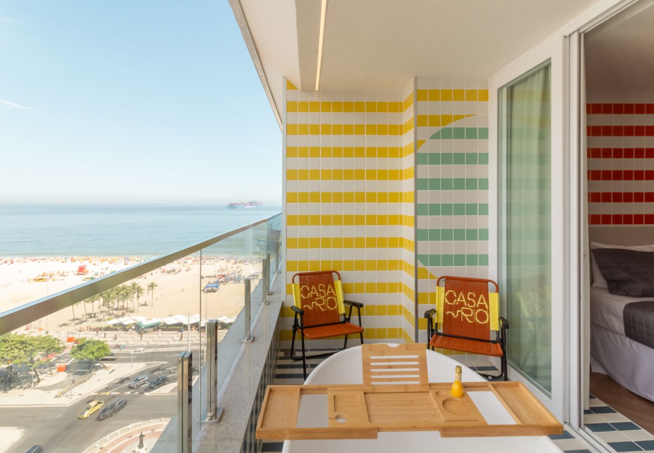 Appartamento a Rio de Janeiro - Vista para o Mar e Varanda com Banheira | Q22