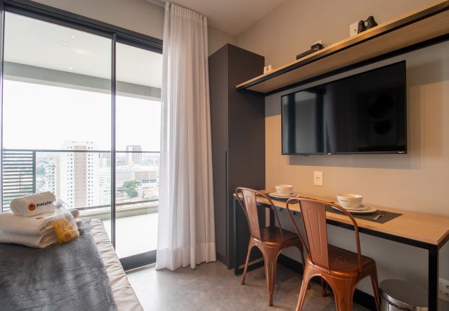 Studio a São Paulo - Refúgio Moderno Próximo ao Allianz Parque | SP-P1604A Studio a São Paulo - Refúgio Moderno Próximo ao Allianz Parque | SP-P1604A