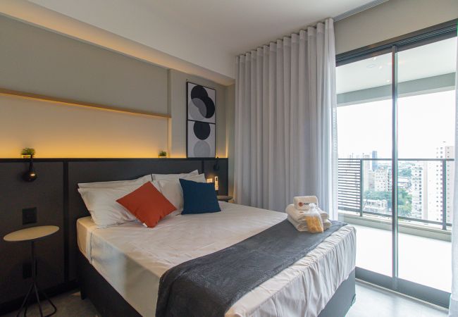 Studio a São Paulo - Refúgio Moderno Próximo ao Allianz Parque | SP-P1604A Studio a São Paulo - Refúgio Moderno Próximo ao Allianz Parque | SP-P1604A