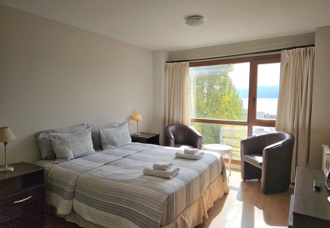  a San Carlos de Bariloche - Terrazas del Lago I F con vista sul lago Nahuel Huapi