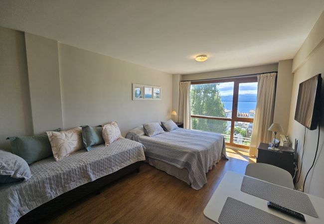 Studio a San Carlos de Bariloche - Terrazas del Lago I F con vista sul lago Nahuel Huapi