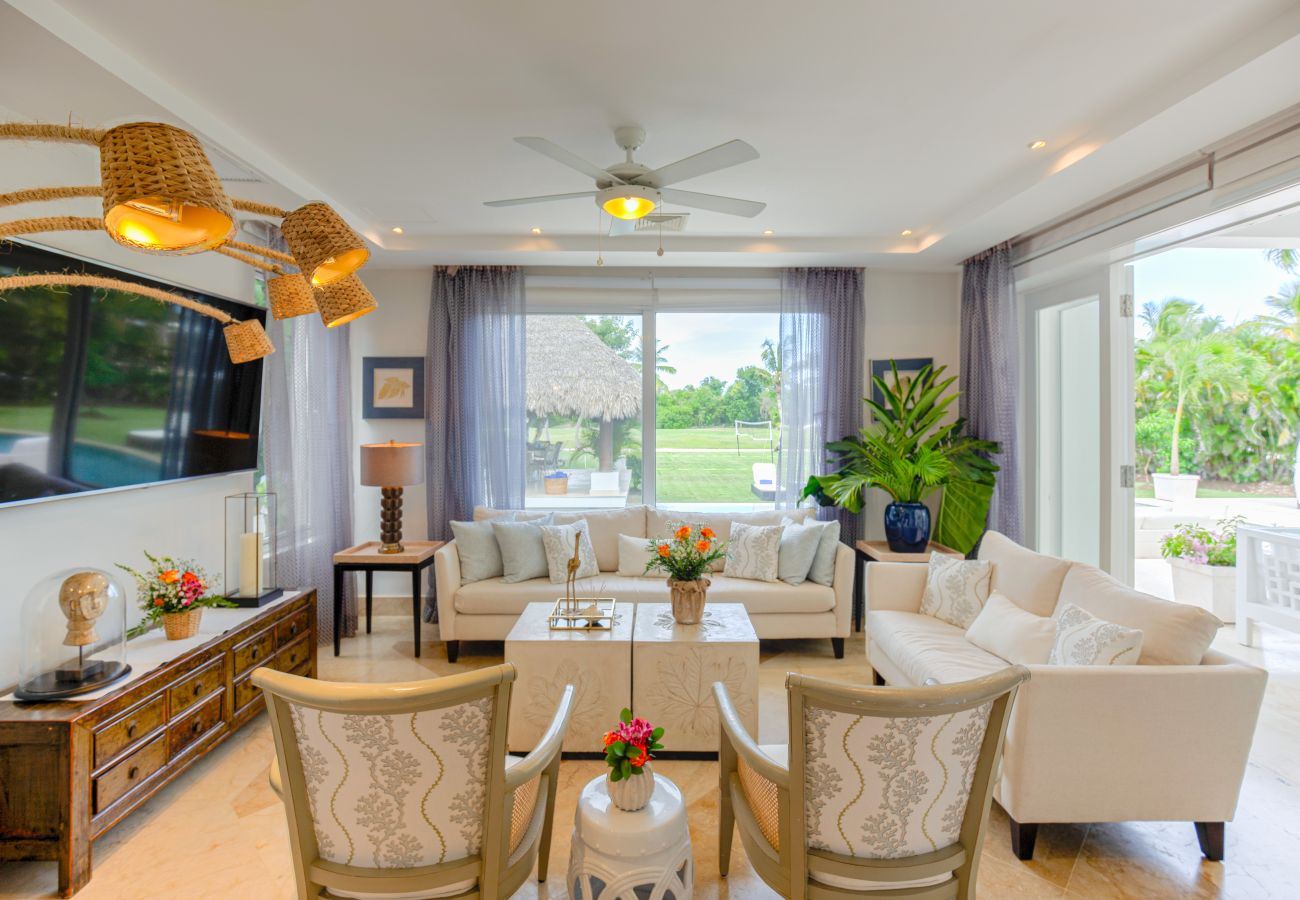 Villa a Punta Cana - Villa Good Vibes - Golf & Partial Ocean View 
